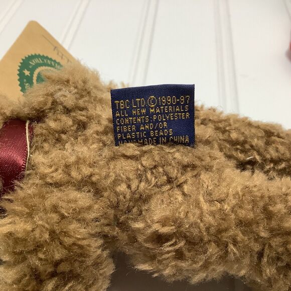 BOYDS COLLECTION Teddy Bear Named Felicity in Red Velvet Stocking by Boyd's - Picture 5 of 9